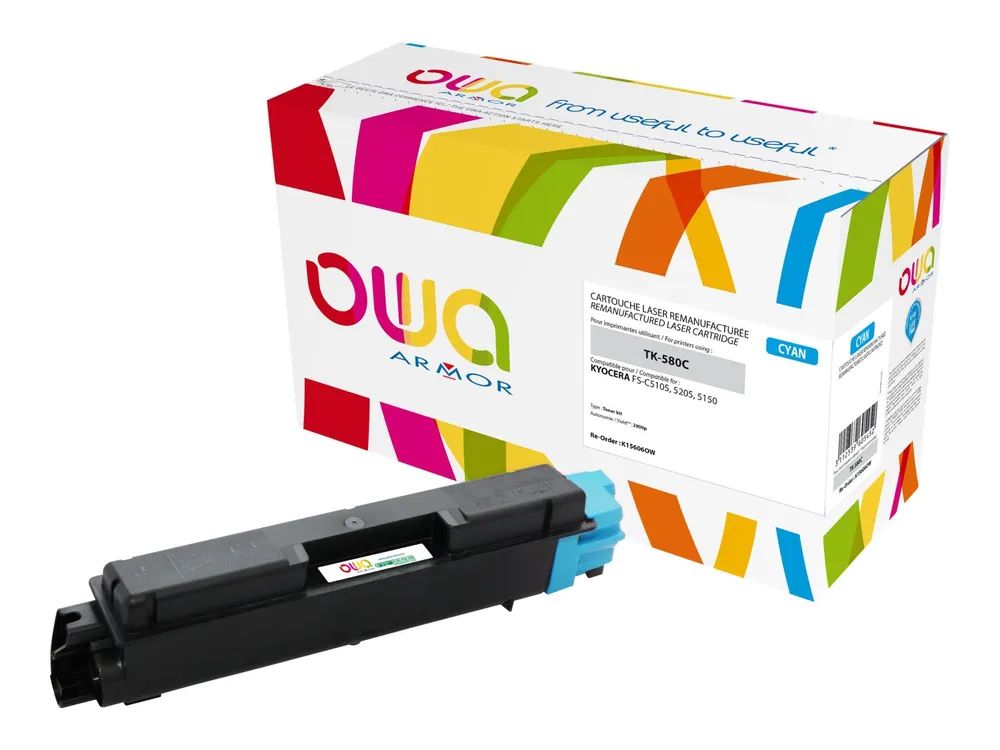 Armor OWA - Cyan - kompatibel - Tonerpatrone (Alternative zu: Kyocera TK-580C)