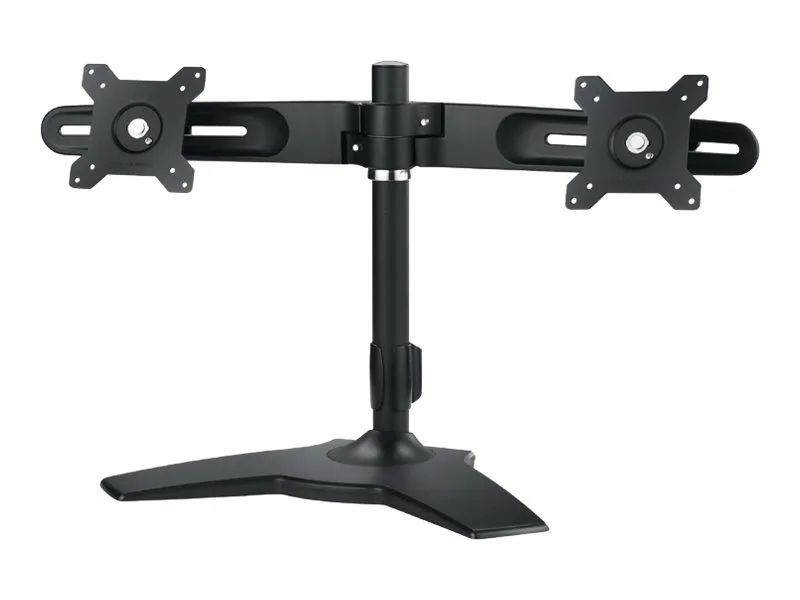 AG Neovo DMS-01D - Aufstellung - für 2 LCD-Displays - Kunststoff, Stahl, Aluminiumlegierung - Schwarz, Silber - Bildschirmgröße: bis zu 61 cm (bis zu 24 Zoll)