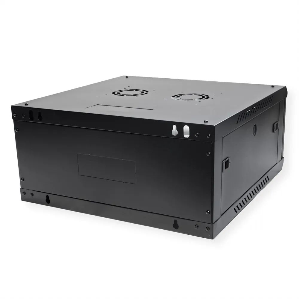ROLINE 19-Zoll Wandgehäuse Basic Plus 4HE, 600x600 BxT schwarz