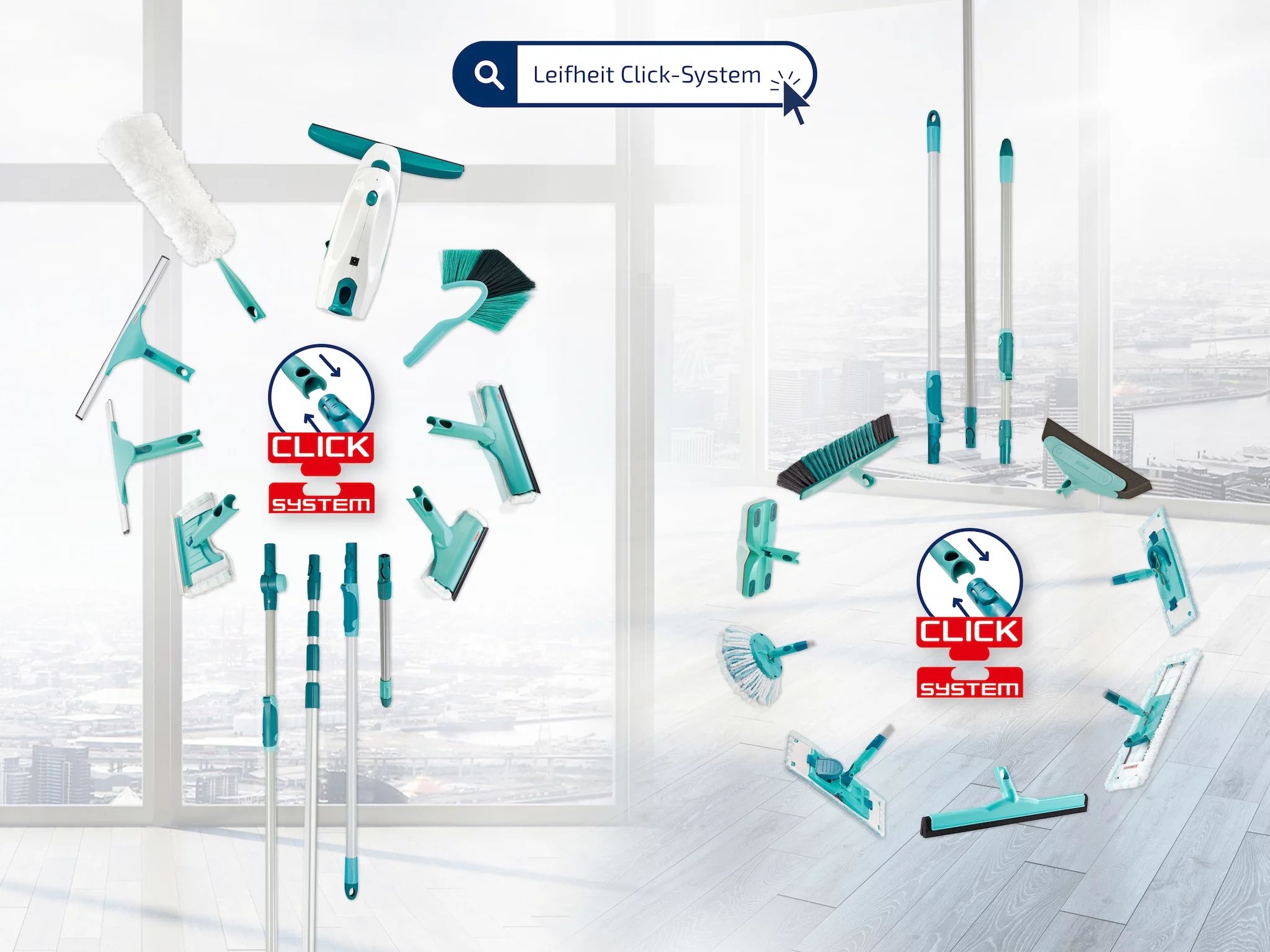 Leifheit Fensterwischer W&F Cleaner L md Tele 210