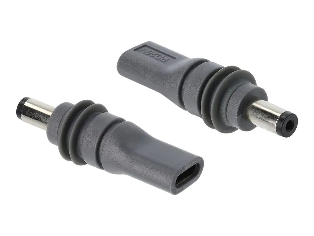 Delock Netzteil - USB-C (W) zu DC-Anschluss 5,5 mm x 2,1 mm (M)