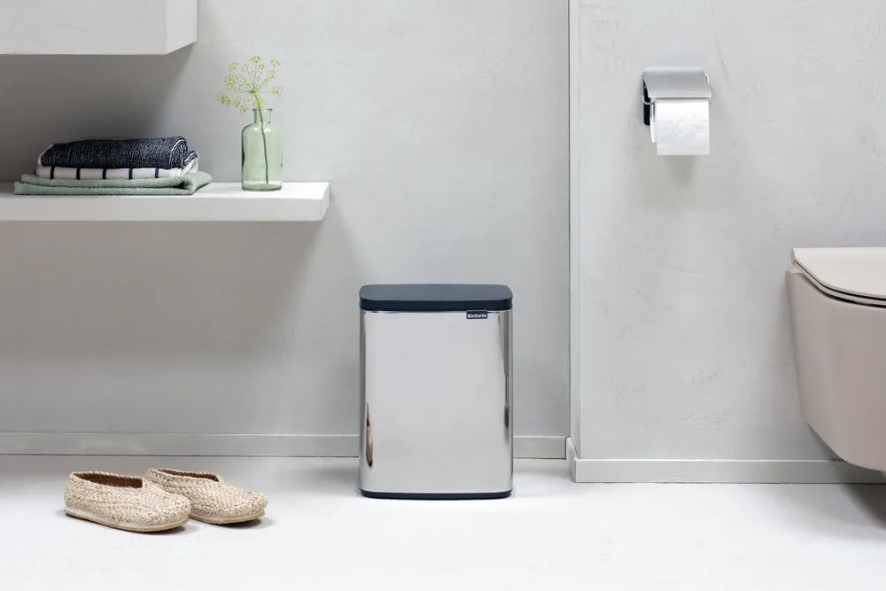Brabantia Bo Mülleimer, 7L - Brilliant Steel