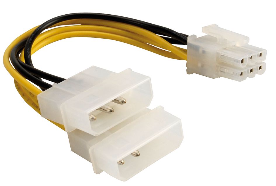 Delock Stromkabel - 6-poliges PCIe Power (W)