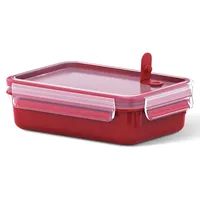 EMSA CLIP & MICRO Mikrowellendose - 0,8 l - Rot - Transparent - Polypropylen (PP) - Thermoplastisches Elastomer (TPE) - Deutschland - 135 mm - 195 mm