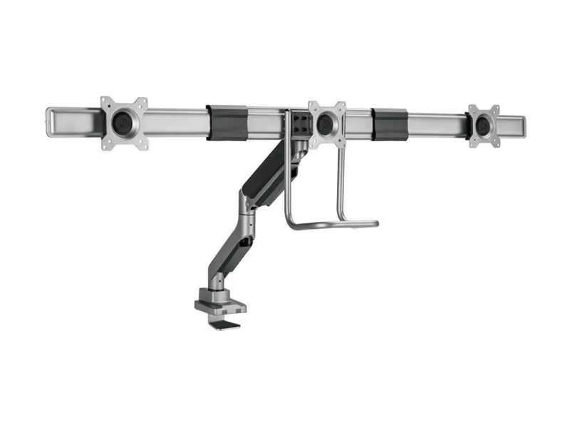 Equip Befestigungskit (CPU-Halterung, Tastatur-Tablett, Wandmontagehalterung) - Gasfeder - für LCD-Display / Curved LCD-Display - workstation - Kunststoff, stainless steel, Aluminium - Schwarz - Bildschirmgröße: 43.2-81.3 cm (17"-32")