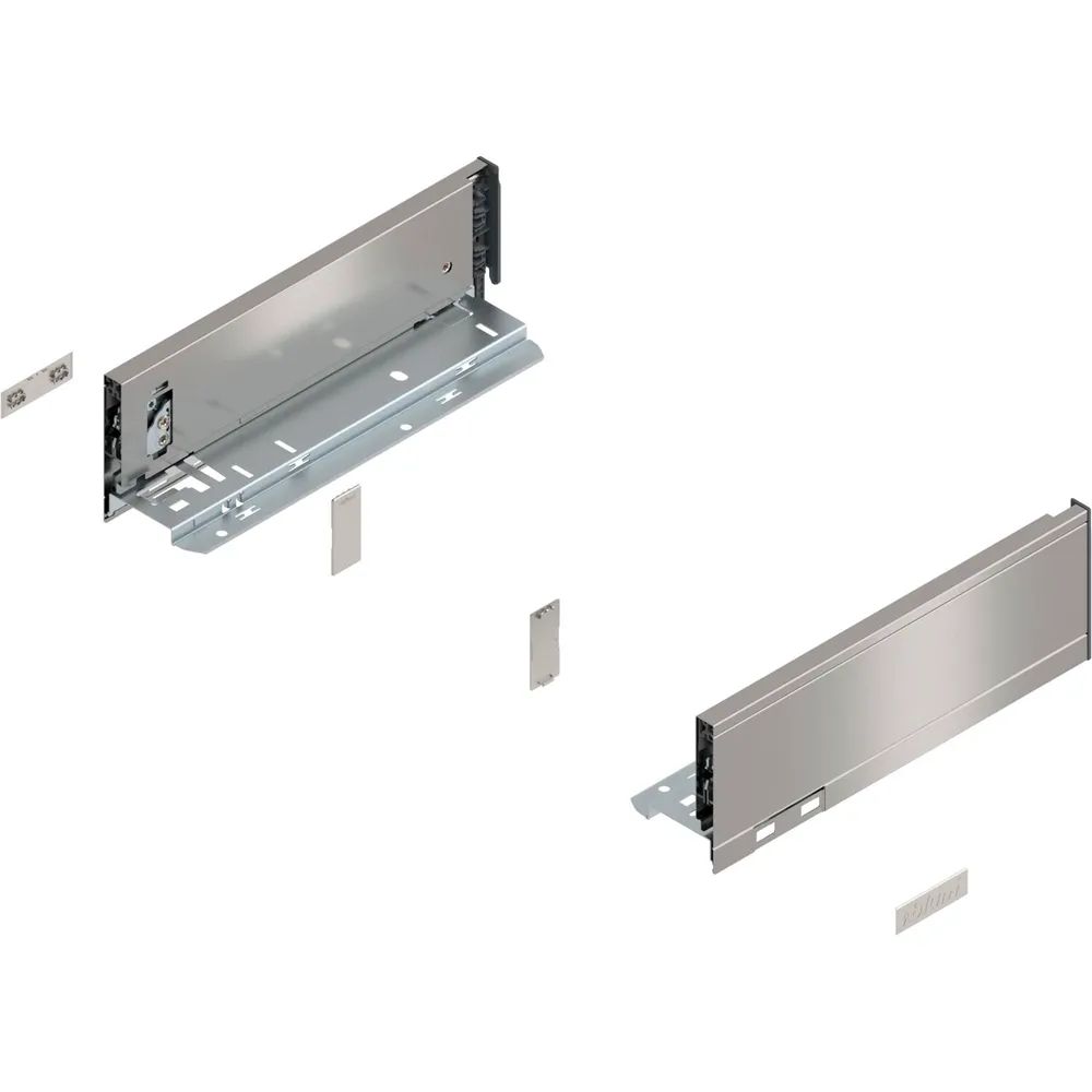 BLUM LEGRABOX pure Zarge Höhe M, NL 270, INOX (Anti-Fingerprint)
