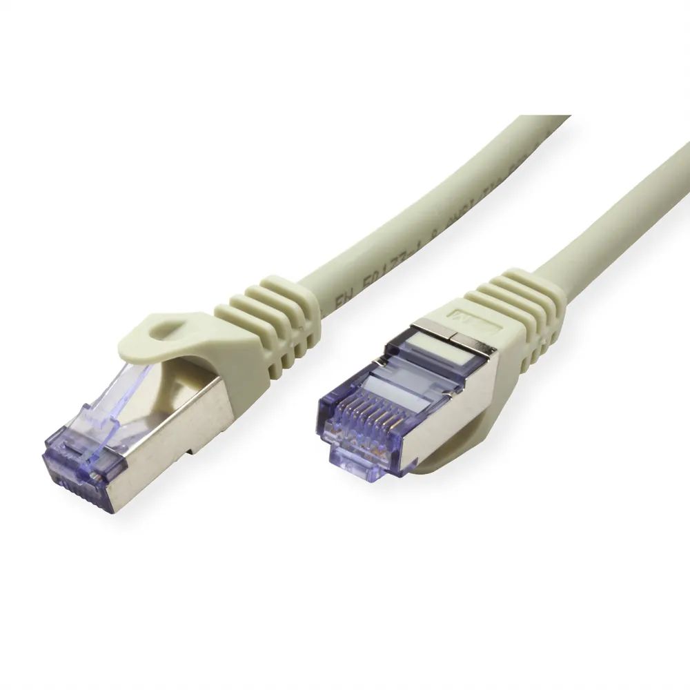 ROLINE Patchkabel Cat.6A S/FTP (PiMF), Component Level, LSOH, grau, 10 m