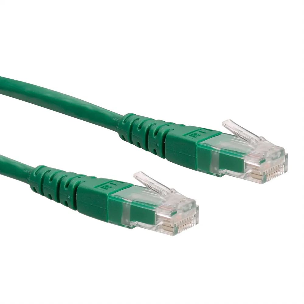 ROLINE Patchkabel Cat.6 (Class E) UTP, grün, 0,3 m