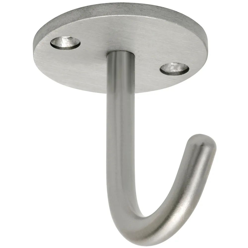 Simausrom Einfach-Haken Delta Höhe 59 mm, Breite 71 mm, Edelstahl gebürstet