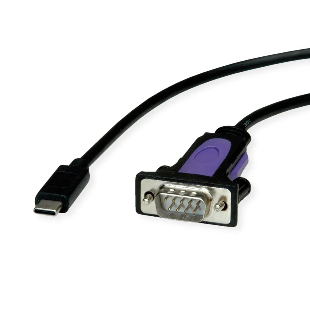 ROLINE Konverter-Kabel USB-C - seriell, FTDI Chipset, 1,8 m