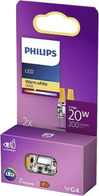 Philips LED 20W G4 WW 12V ND 2SRT6 2-er Pack