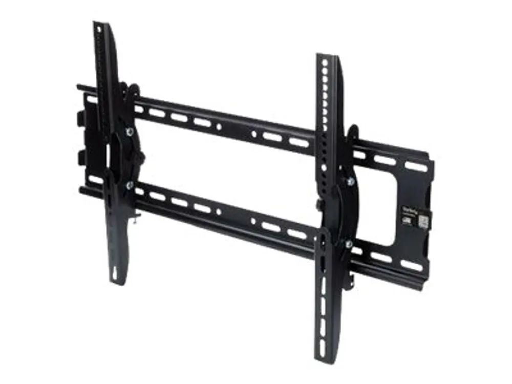 StarTech.com Flachbildfernseher Wandhalterung - für 32" bis 75" LCD, LED oder Plasma Fernseher - Kippbare Halterung für VESA konforme TV's - Befestigungskit (Wandplatte, 2 Montagehalterungen)