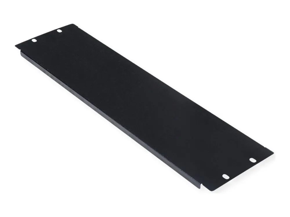 ROLINE Blindabdeckung - Jet Black, RAL 9005 - 3U - 48.3 cm (19")