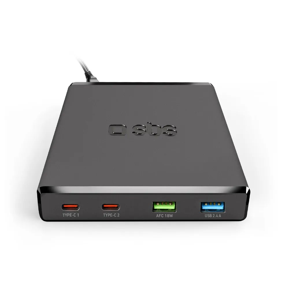 SBS GaN Ladestation, 2x USB-C PD & 2x USB-A, 75W