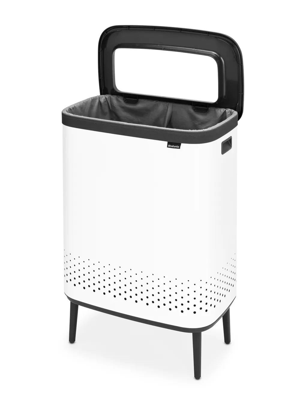 Brabantia Bo Wäschekorb Hi, 2 x 45 L - White