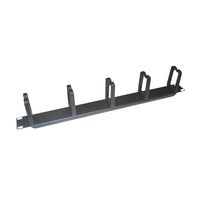 LogiLink Kabelführungsplatte für Schaltschrank - RAL 9005 - 1U - 48.3 cm (19")