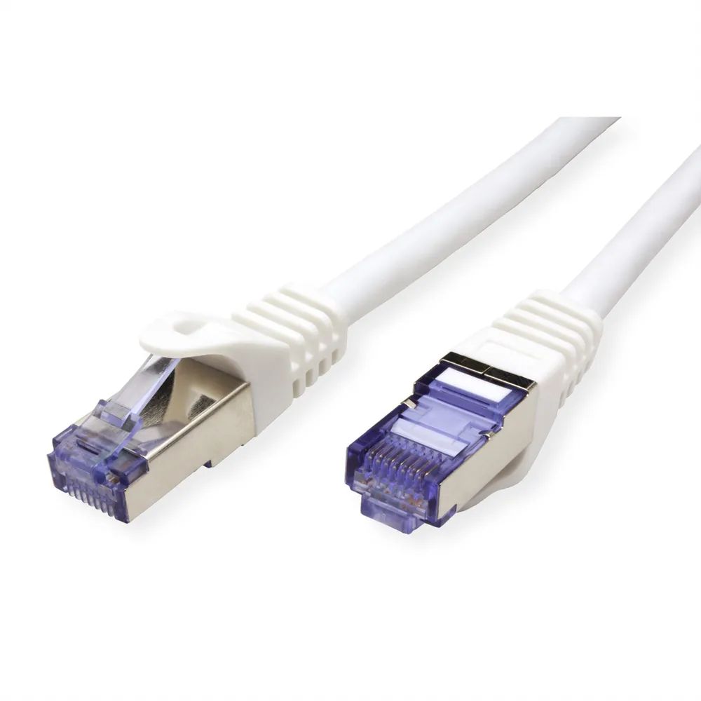 ROLINE Patchkabel Cat.6A S/FTP (PiMF), Component Level, LSOH, weiß, 0,3 m