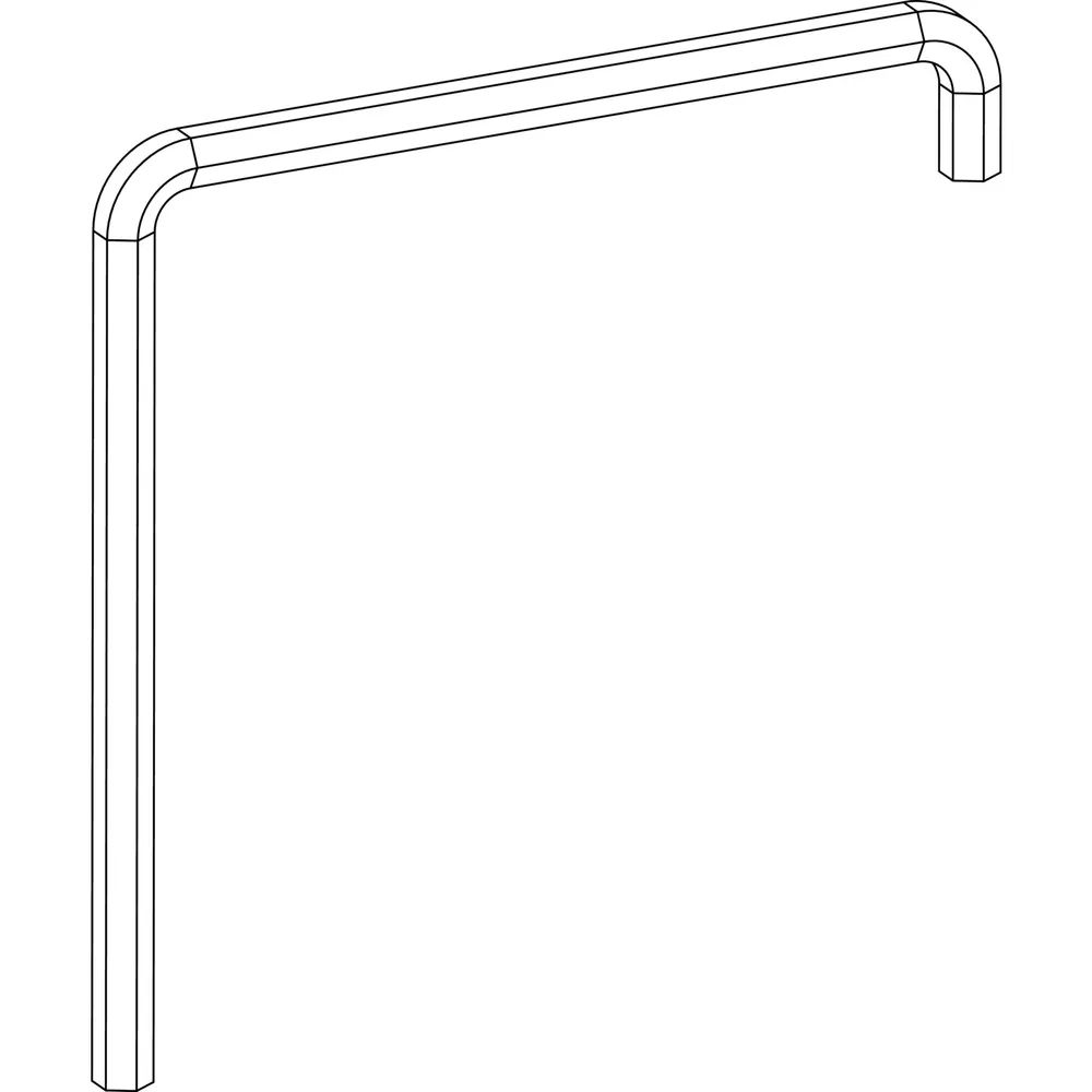 MACO Einstellschlüssel Innensechskant SW4, 2 x gebogen, L=75 mm (41017)