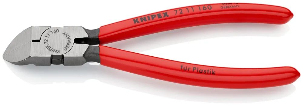 KNIPEX Seitenschneider für Kunststoff mit Kunststoff überzogen 160 mm