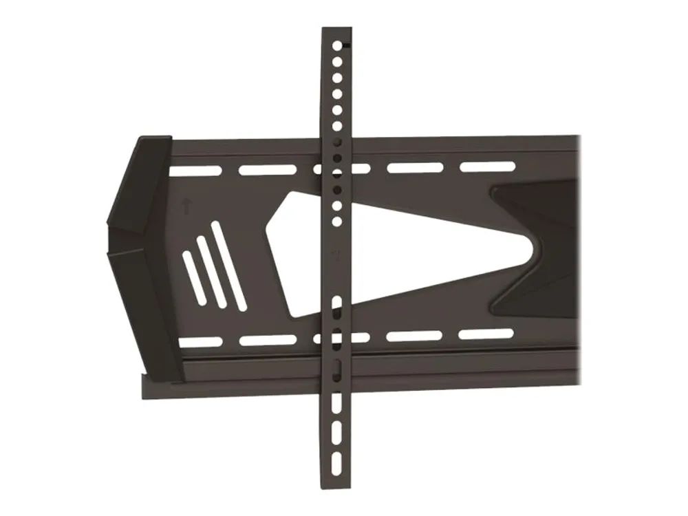 StarTech.com Flache Flachbildfernseher Wandhalterung - für 37 bis 75 TV - Diebstahlsicherung - VESA Halterung - Stahl TV Halterung - Befestigungskit (Wandplatte, 2 Montagehalterungen, Montageleiste, 2 dekorative Hüllen)