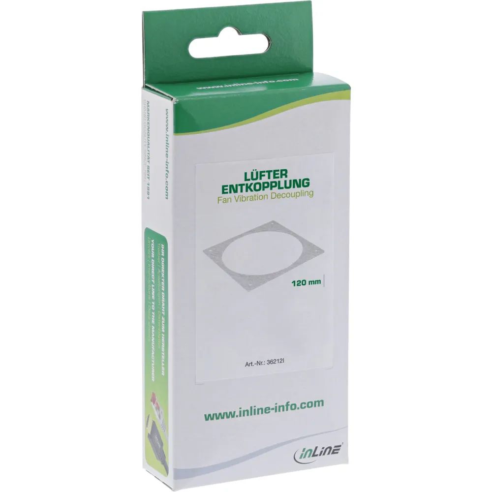 InLine Lüfter Entkopplung - für 120mm Lüfter