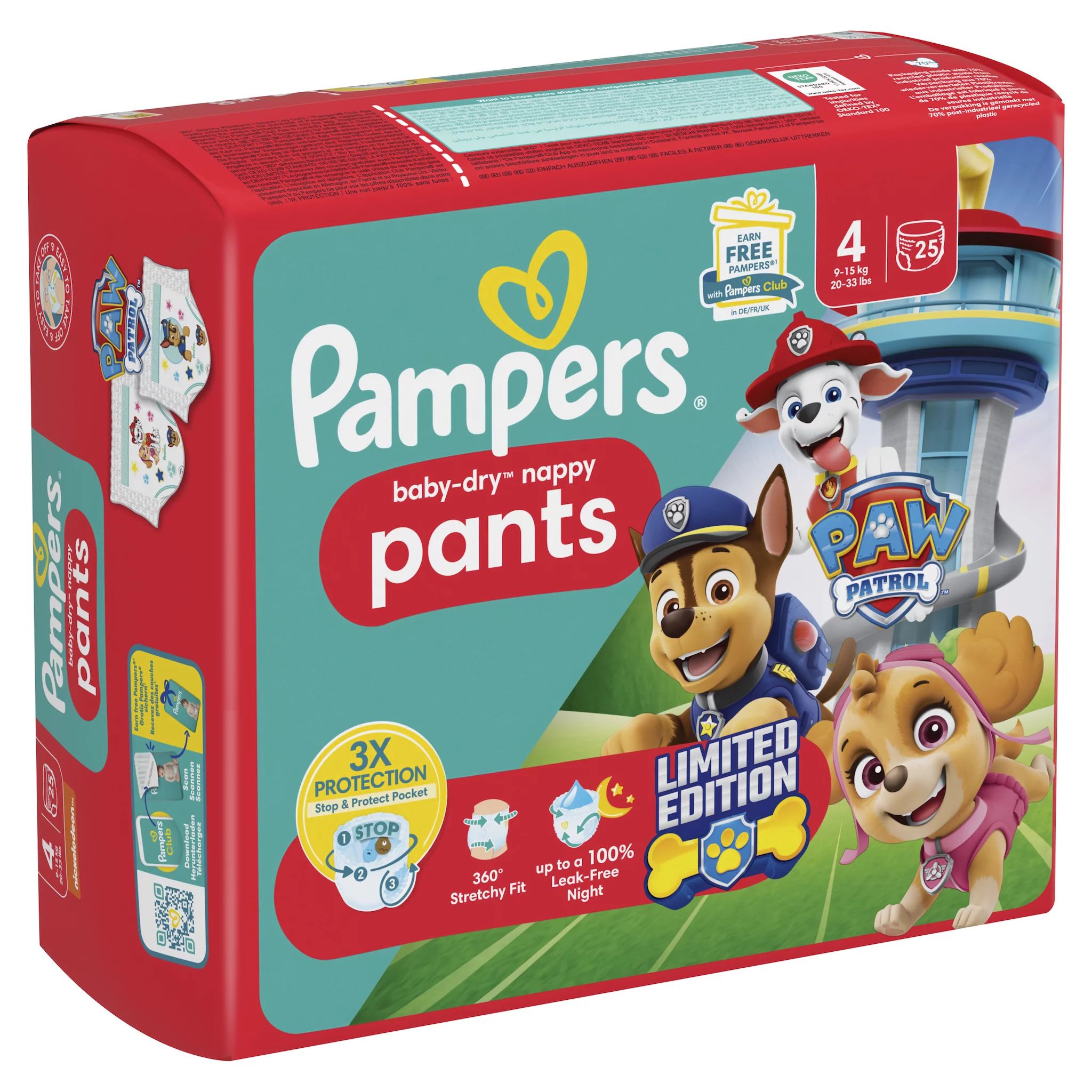 Pampers Baby Dry Pants Gr.4 Maxi 9-15kg Single Pack Paw Patrol