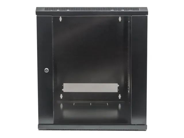Intellinet Network Cabinet, Wall Mount (Standard), 15U, Usable Depth 260mm/Width 510mm, Black, Flatpack, Max 60kg, Metal & Glass Door, Back Panel, Removeable Sides,Suitable also for use on desk or floor, 19",Parts for wall install (eg screws/rawl plu