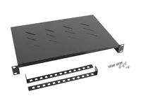 Lanberg AK-1004-B - Regalboden - Schwarz - 25 kg - 1U - 48,3 cm (19 Zoll) - 482,6 mm