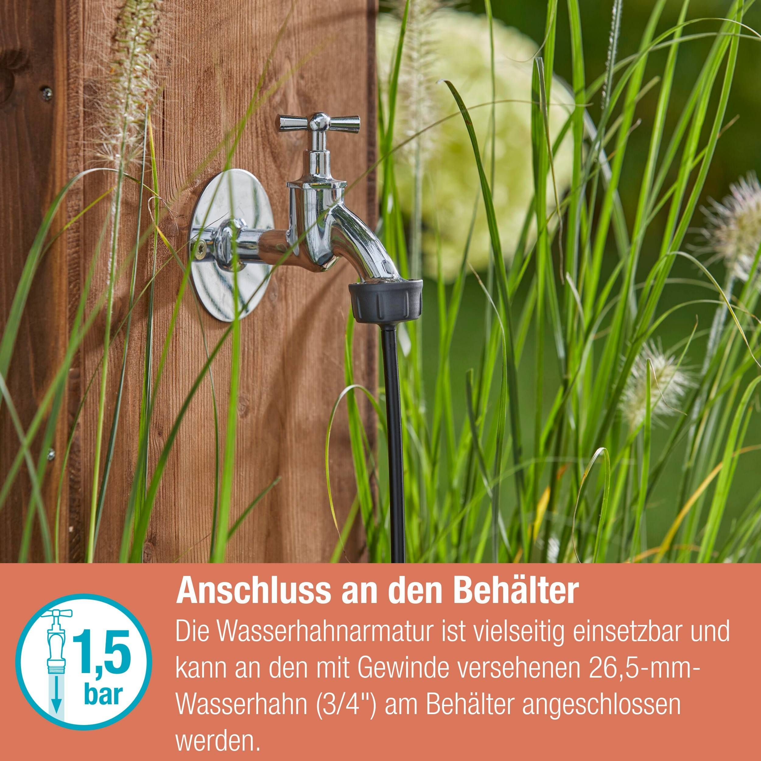 Gardena Micro-Drip-System Hahnanschluss 4,6 mm (3/16") - G 3/4"