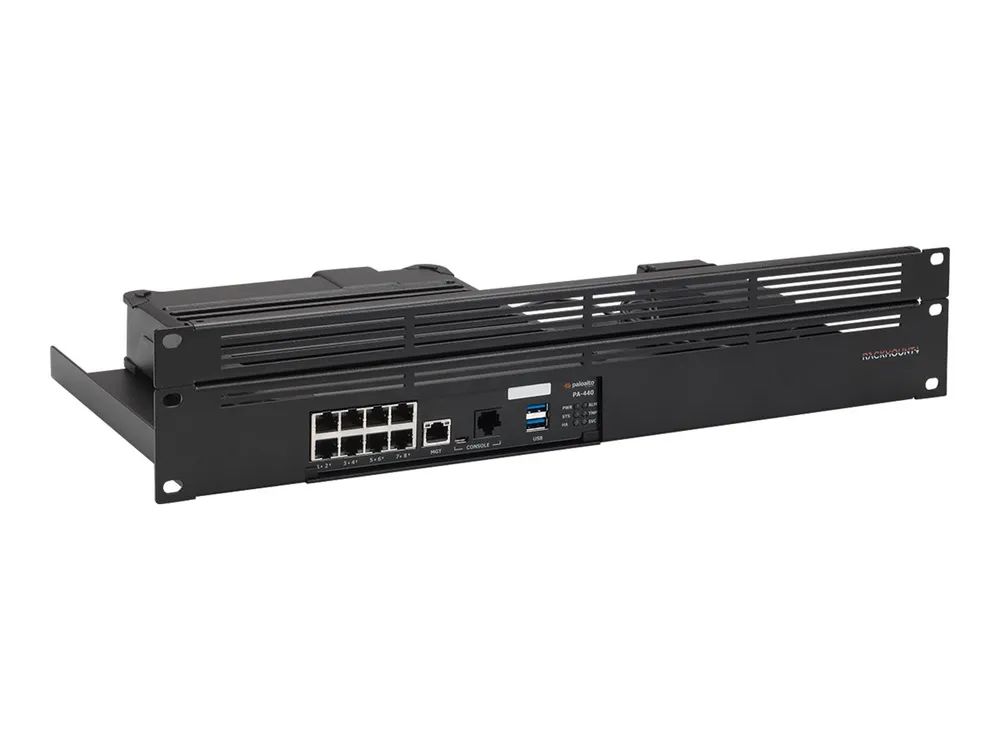 Rackmount.IT RM-PA-T7 - Montagesatz für Netzwerkgeräte - Rack montierbar - Signalschwarz RAL9004 - 1.3U - 48.3 cm (19")