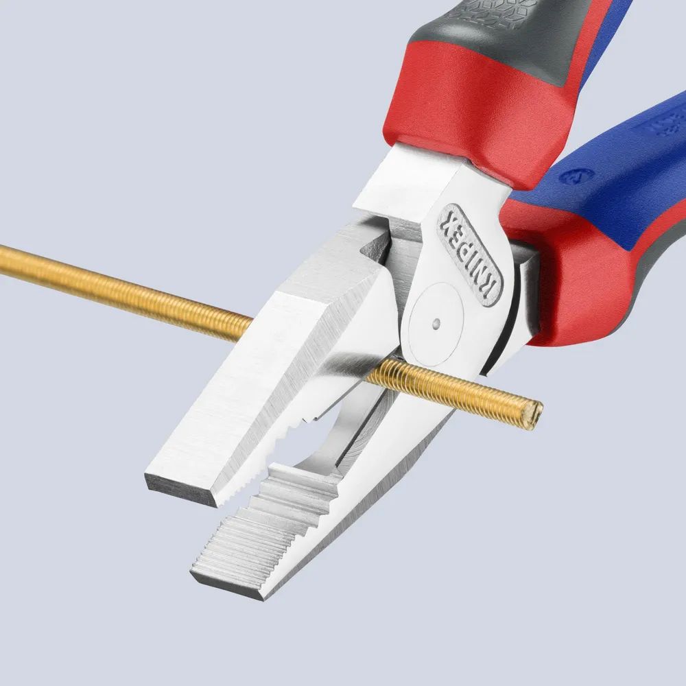 KNIPEX 02 05 200 Kraft-Kombizange mit Comfort-Griffen verchromt 200 mm