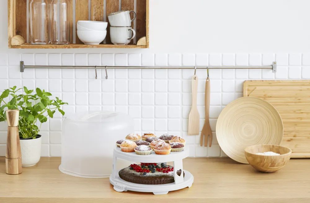 Rotho Tortenglocke XL 26 cm mit Trays FRESH