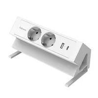 Fellowes 100137183 Drinnen Typ F Weiß 2 Ac-Ausgänge 230 V