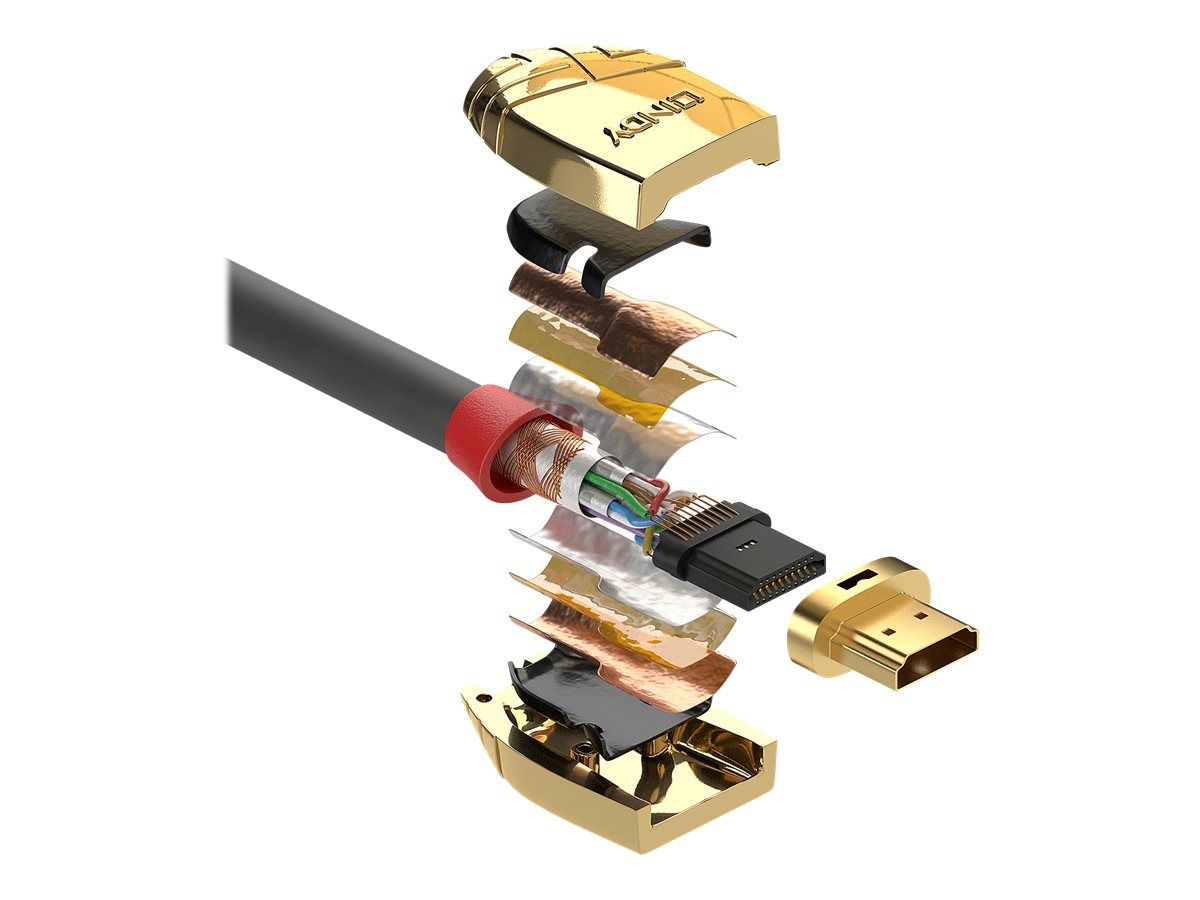 Lindy Gold Line - HDMI mit Ethernetkabel - HDMI (M)