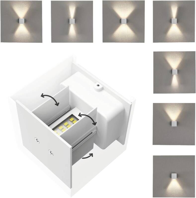 Hama 176607 WiFi-Wandleuchte, quadratisch