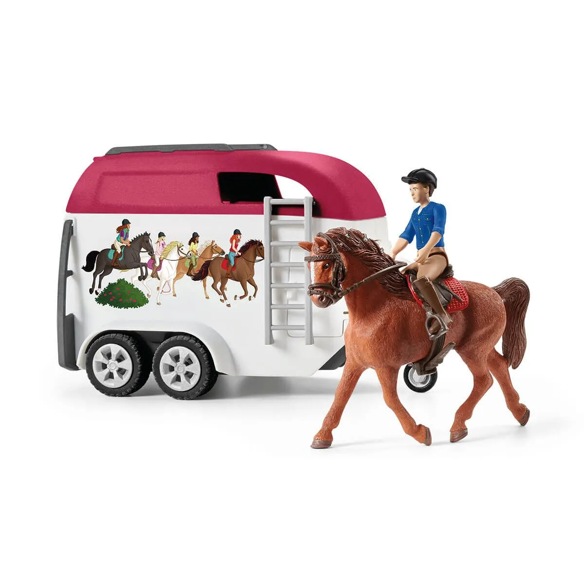 Schleich Abenteuer mit Auto und Pferdeanhänger