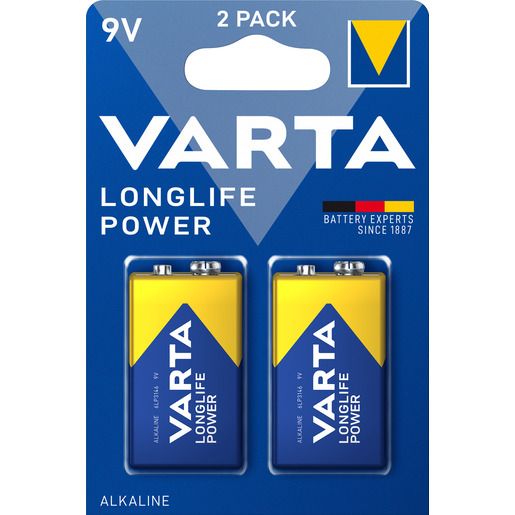 Varta 9 VOLT BLOCK LONGLIFE POWER / VARTA 4922121412/2STK.BLIS 4922121412