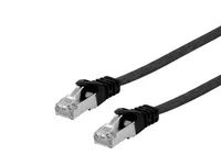Equip Cat.6A U/FTP Flat Patchkabel - 10m - Schwarz - 10 m - Cat6a - U/FTP (STP) - RJ-45 - RJ-45 - Schwarz