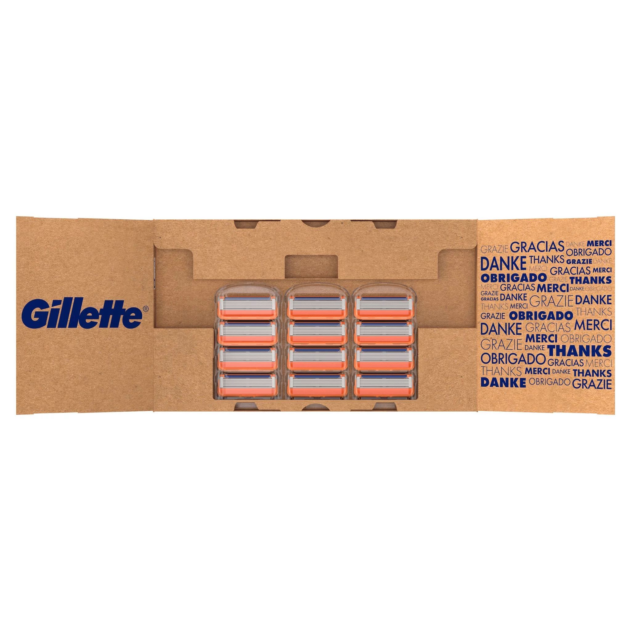 Gillette Fusion5 Systemklingen 12er + Reiseschutzkappe - Online Versandvariante