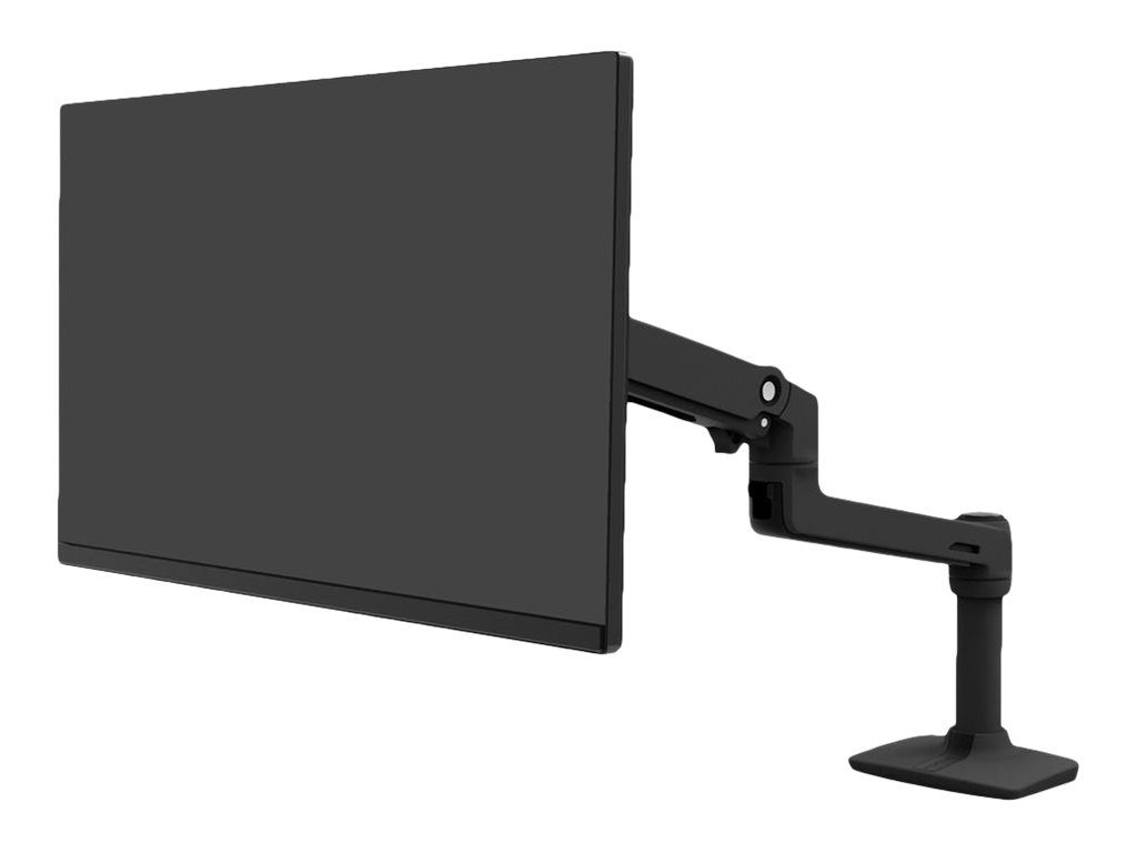 Ergotron LX - Befestigungskit (Gelenkarm, Spannbefestigung für Tisch, Tischplattenbohrung, 8" Stange) - Konstante Krafttechnologie - für LCD-Display - Aluminium - mattschwarz - Bildschirmgröße: bis zu 86,4 cm (bis zu 34 Zoll)