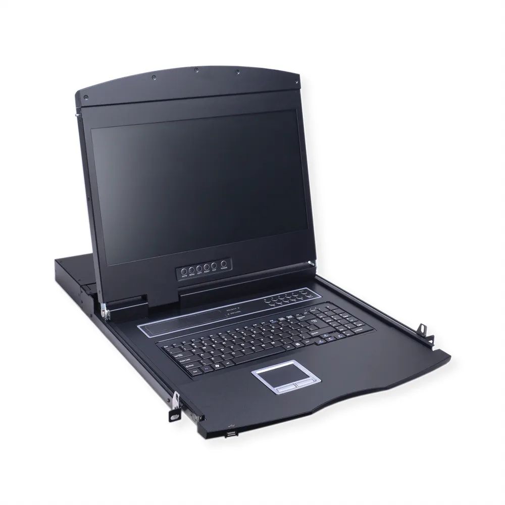 VALUE 19-Zoll-KVM-Switch, 8-Port, 48 cm (19") TFT (16:9), VGA, USB, FR-Layout