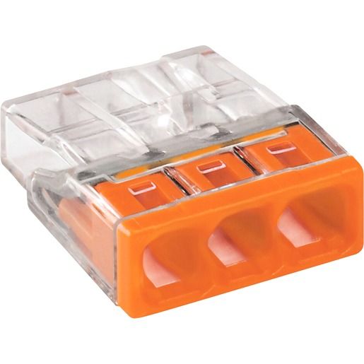 Wago 3-LEITER-KLEMME ORANGE / WAGO 2273-203 3X0,5-2,5MM 2273-203