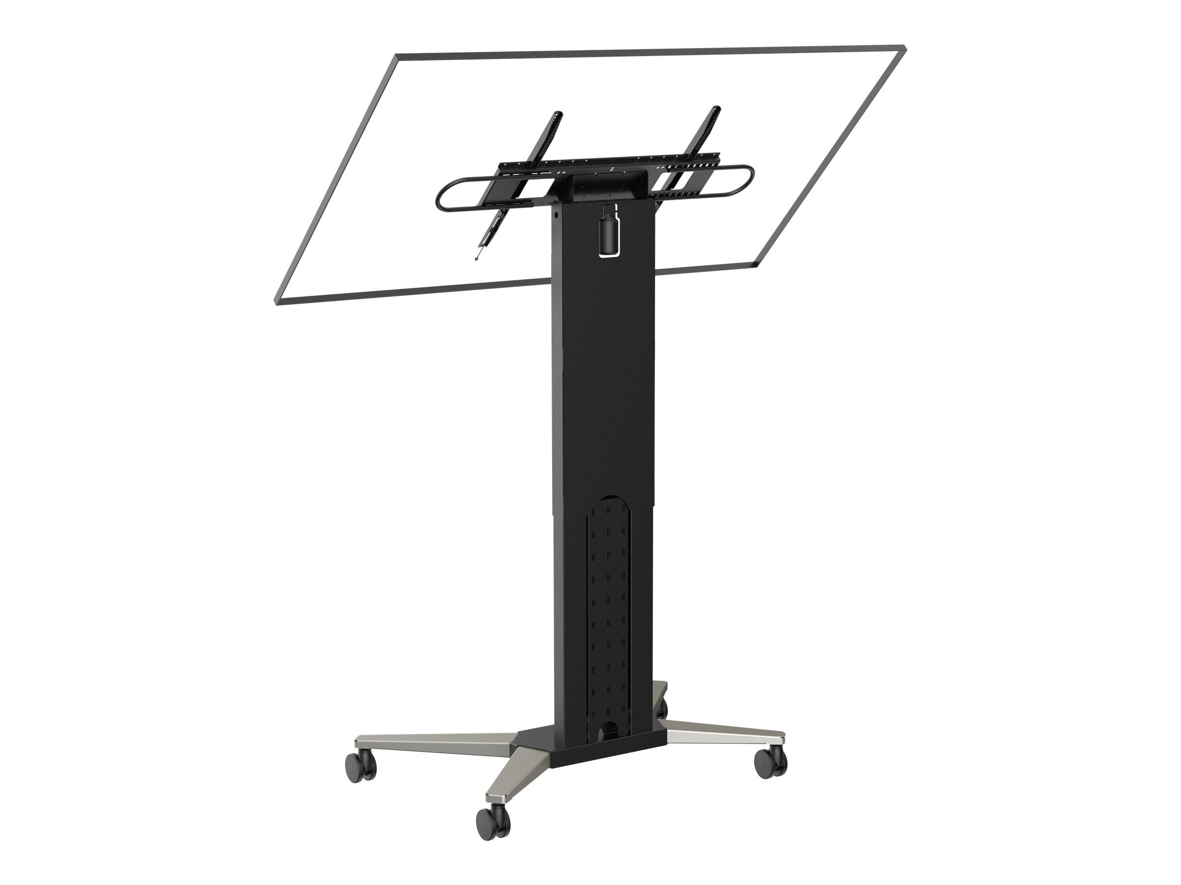 Vision Wagen - motorisiert - für Flachbildschirm - Trolley - Stahl - mattschwarz - Bildschirmgröße: 119.4-228.6 cm (47"-90")