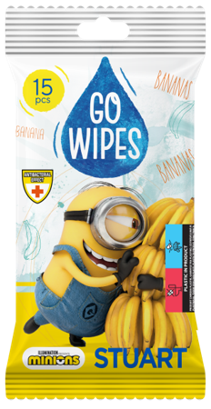 GOWIPES Feuchttücher "Minions" Antibakteriell, 36x15Stk