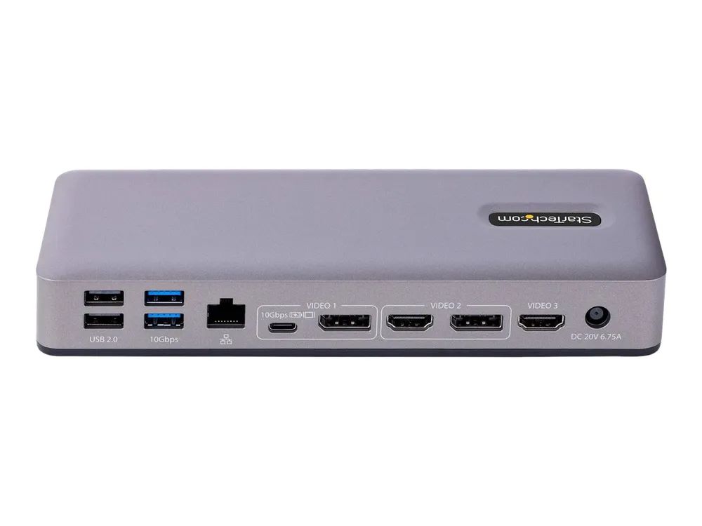 StarTech.com USB-C Docking Station - Multi Monitor HDMI/DP/DP Alt Mode USB-C Dock
