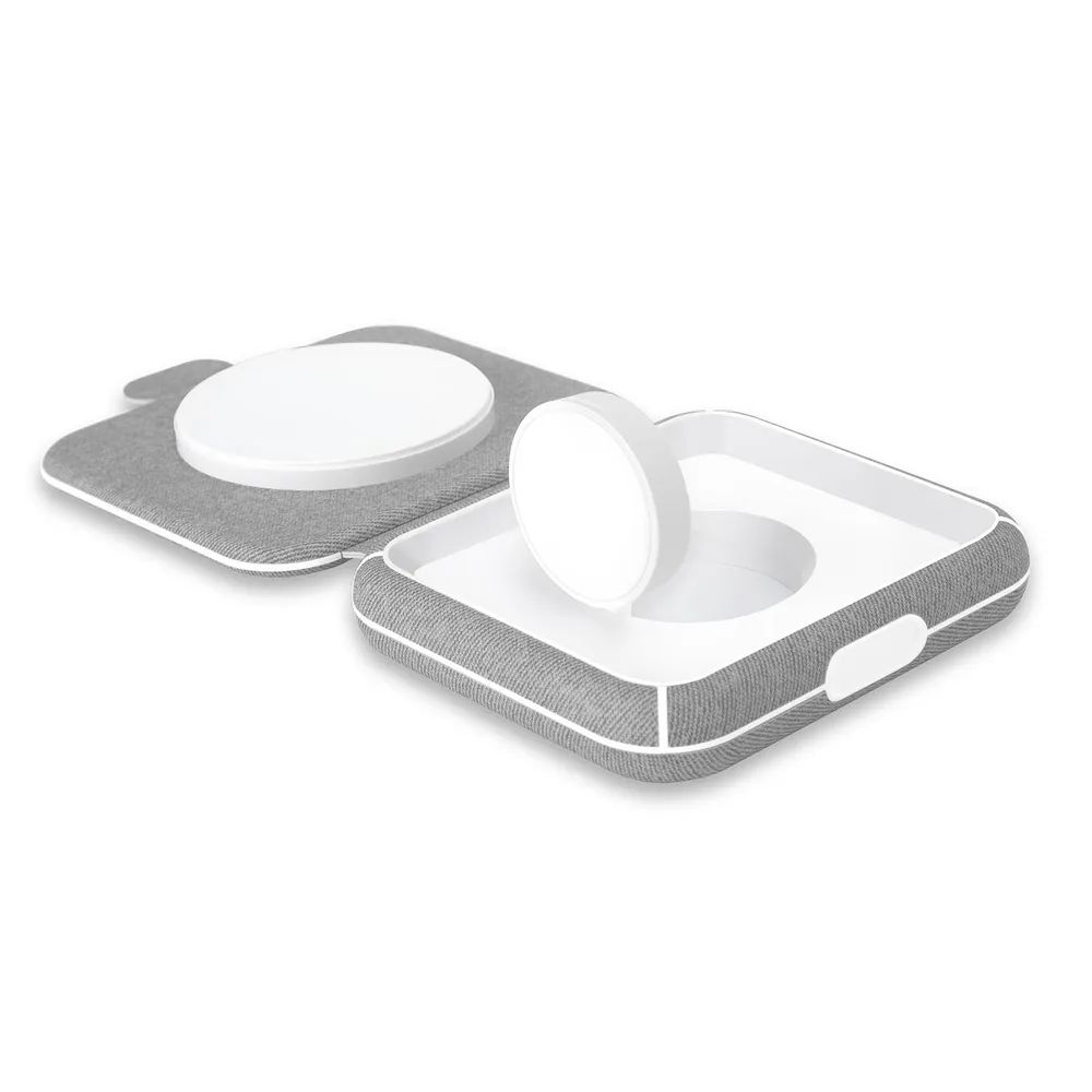 PURO Induktionslader 2in1 Reiseetui MagSafe, 15W für iPhone & Apple Watch/AirPods