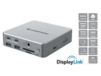 Conceptronic DisplayLink USB 3.2 Gen 2 D 15-in-1