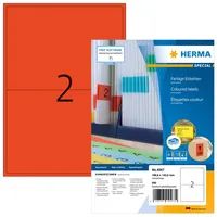 HERMA 4567 - Rot - Rechteck - A4 - Universal - Matte - Laser/Inkjet