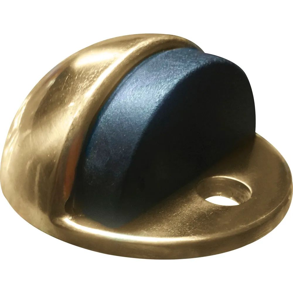 FONDERIA MARCHESI S.P.A.  MARCHESI Bodentürpuffer - Bodenplatte ø 45mm, Anschlaghöhe17mm,Messing poliert