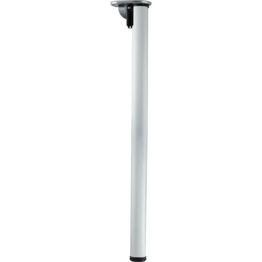 Camar s.p.a. ARTICOLI TECNICI CAMAR Tischfuß Click ø 50 mm, Länge 705 mm, Aluminium silber gerillt